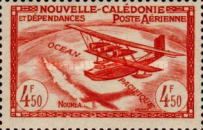 Seaplane and Map of New Caledonia