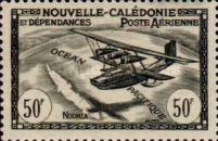 Seaplane and Map of New Caledonia
