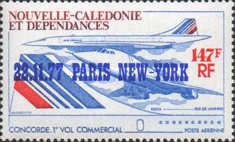 Concorde First Flight Paris - New York overprint