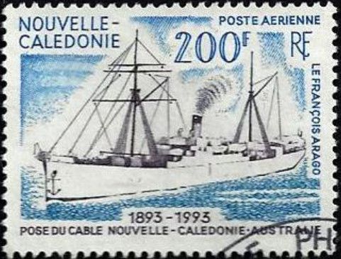 The "Arago". Laying Telephone Cable Between New Caledonia