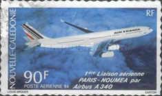 First connecting Paris - Noumea Airbus A 340