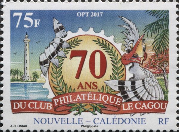 70th Anniversary of the "Kagu" Philatelic Club, Noumea