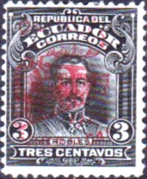 Overprint Quito-Esmeralda 1926 and Locomotive