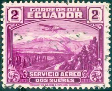 Plane over the Chimborazo