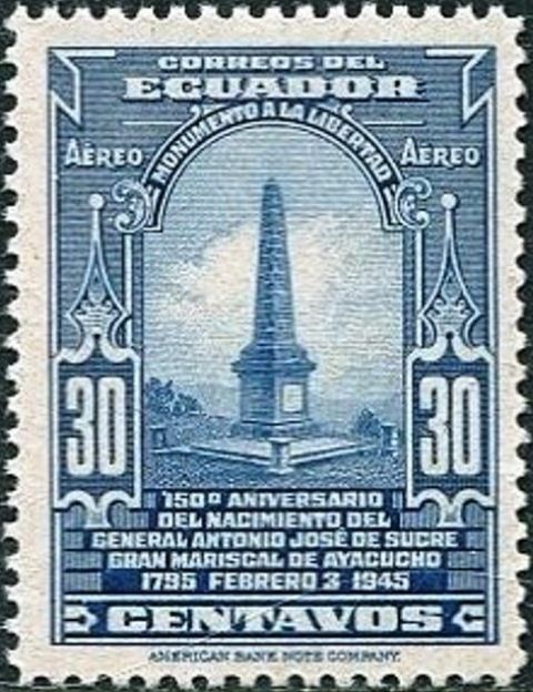 Monument for General Antonio José de Sucre