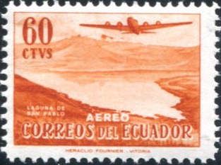 Douglas DC-4 over San Pablo Lake
