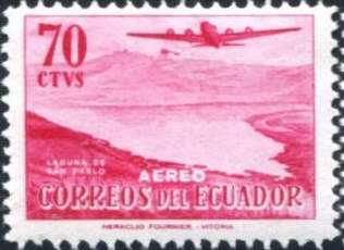Douglas DC-4 over San Pablo Lake