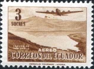 Douglas DC-4 over San Pablo Lake