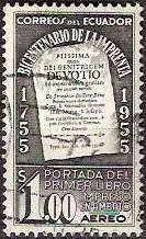 First page of the first book of Ecuador