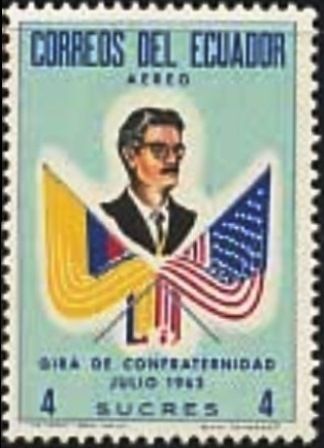 Flags of Ecuador and the United States