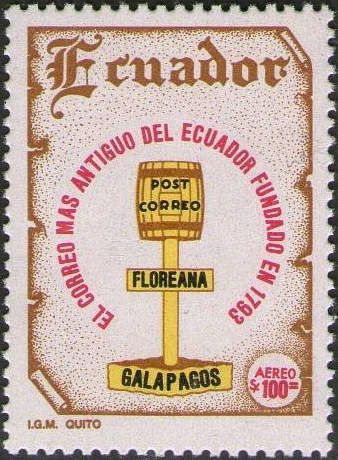 First ecuadorian Mailbox (on Floreana Island)