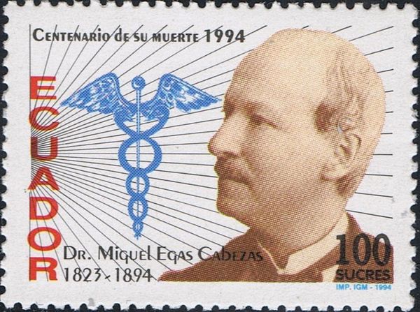 M. Egas Cabezas (1823-1894), physician and politician; Merku