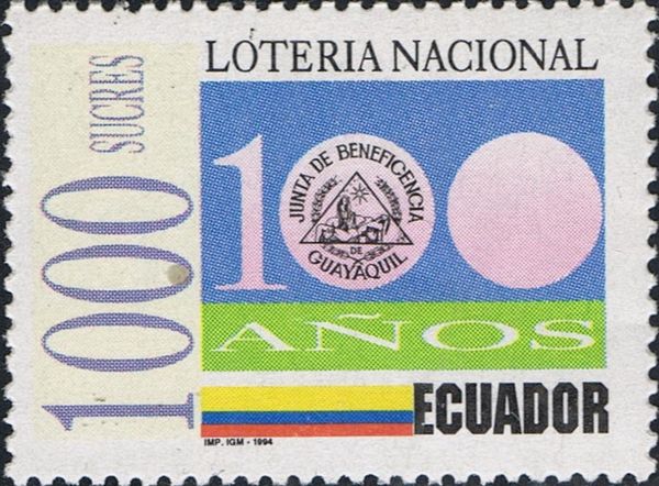 Number "100" emblem of the Benevolent Society