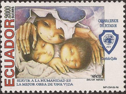 Children; Drawing of Bolívar Menaf