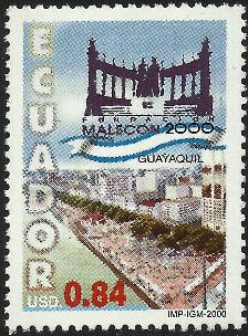 View of Guayaquil and Emblem