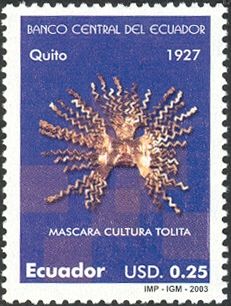 Golden Mask of Tolita Culture