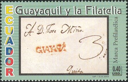 Pre-Philatelic Cover with Guayas Postmark