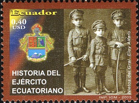Grandsons of Gen. Eloy Alfaro in uniform