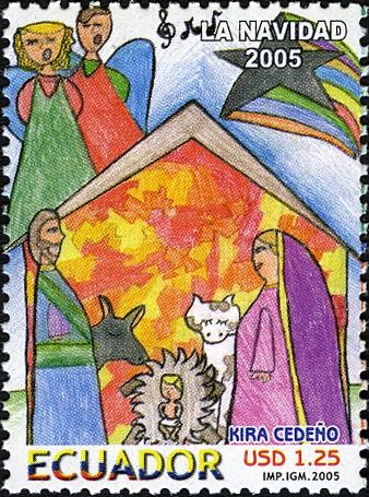 Childrens Art - Nativity Scene
