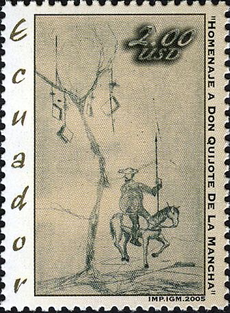 Don Quixote on horse Ruminante