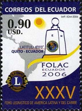 Emblem, Half of the World Monument and Map