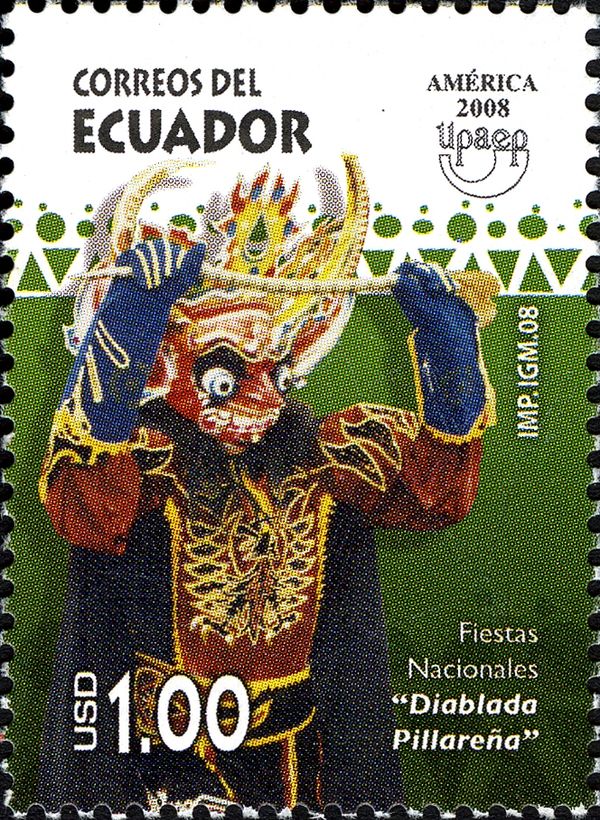 Diablada Pillareña - Figure with mask