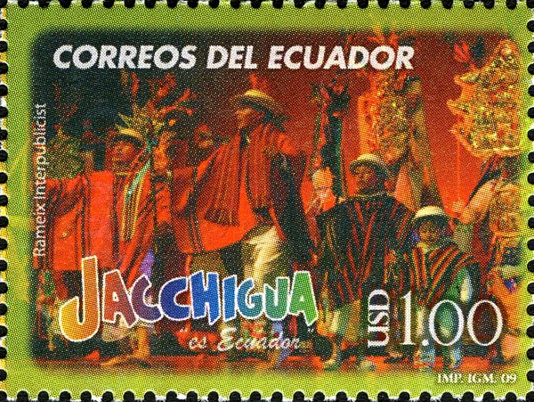 Men dressed with Ponchos