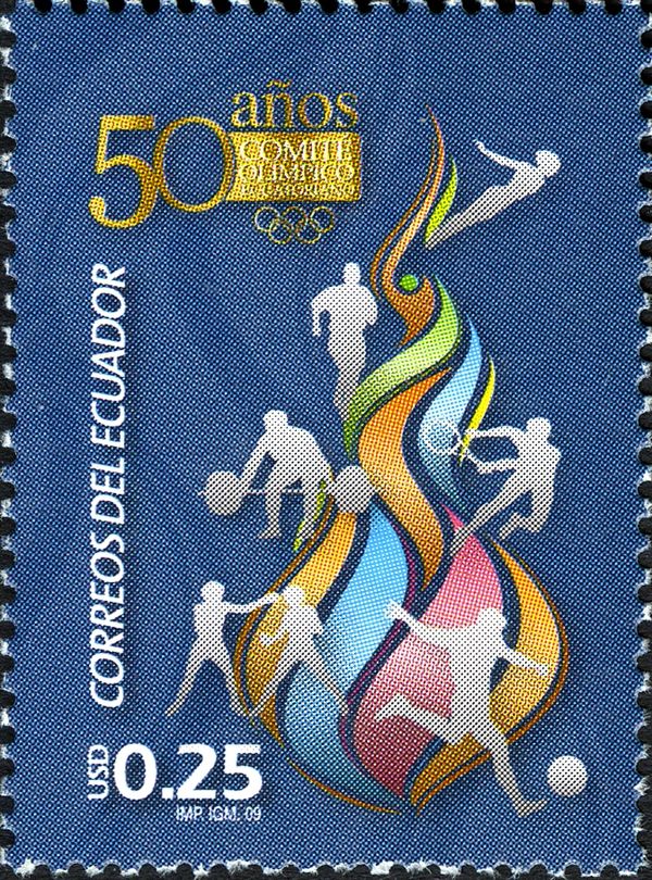 Olympic Flame and Athletes