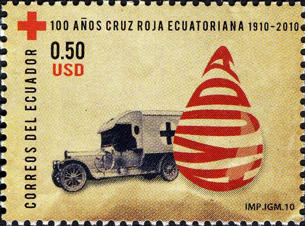 Ancient Ambulance and Drop inscribed "Help"