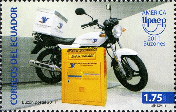 Motorcycle and 2011 Mailbox