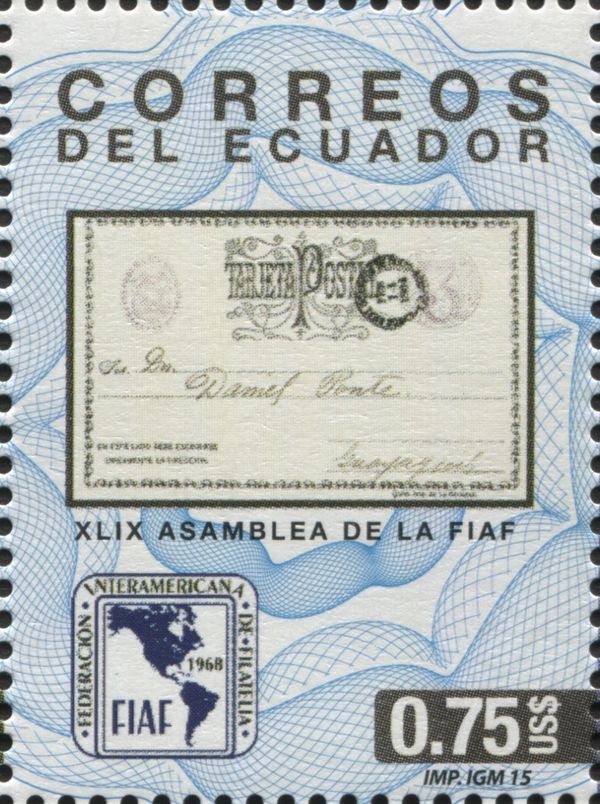 Postal Card and FIAF Emblem