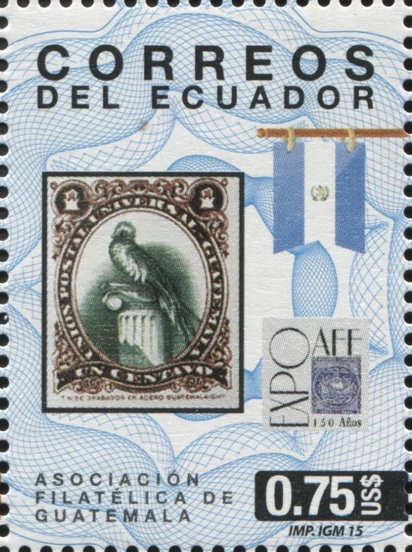 Flag and Stamp of Guatemala