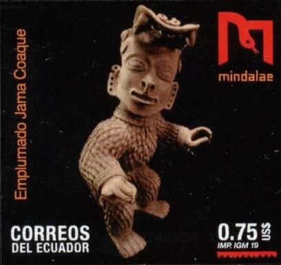 Jama-Coaque Plumed Figurine