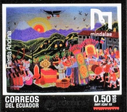 Painting of Andean Festival