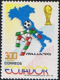 World Cup trophy, Italian national flag