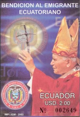 Blessing of the Ecuadorian Emigrant