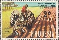 Tractor and plough, 1964