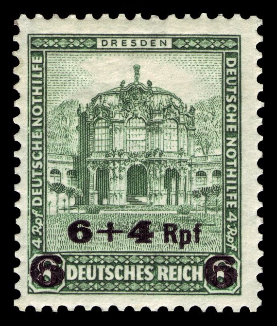 The Zwinger, Dresden, Surcharged