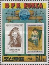 French Stamps Picturing Rembrandt and Picasso