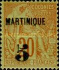 Type Alphée Dubois overprinted and surcharged