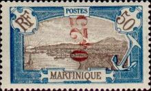 Fort de France surcharged