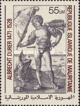 Mercenary with Flag, by Durer