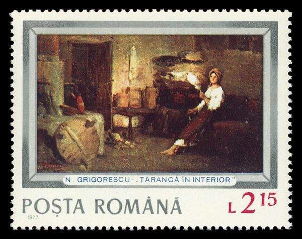 Woman Spinning with Distaff