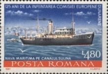 Ocean liner at the Sulina Channel