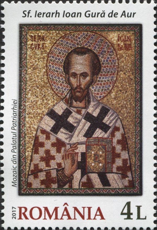 Mosaic of Saint Hierarch John Chrysostom