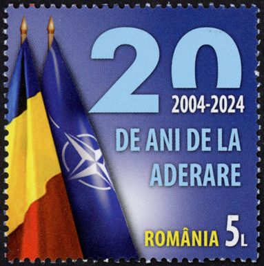 Romanian and NATO Flags, Jubilee Year