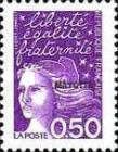 Marianne type Luquet, overprint "Mayotte"