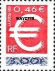 Euro Stamp, overprint "Mayotte"