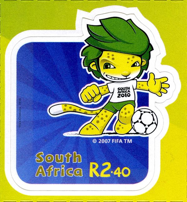 Mascot playing ball