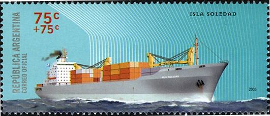Pro Philately - Container ship "Isla Soledad"
